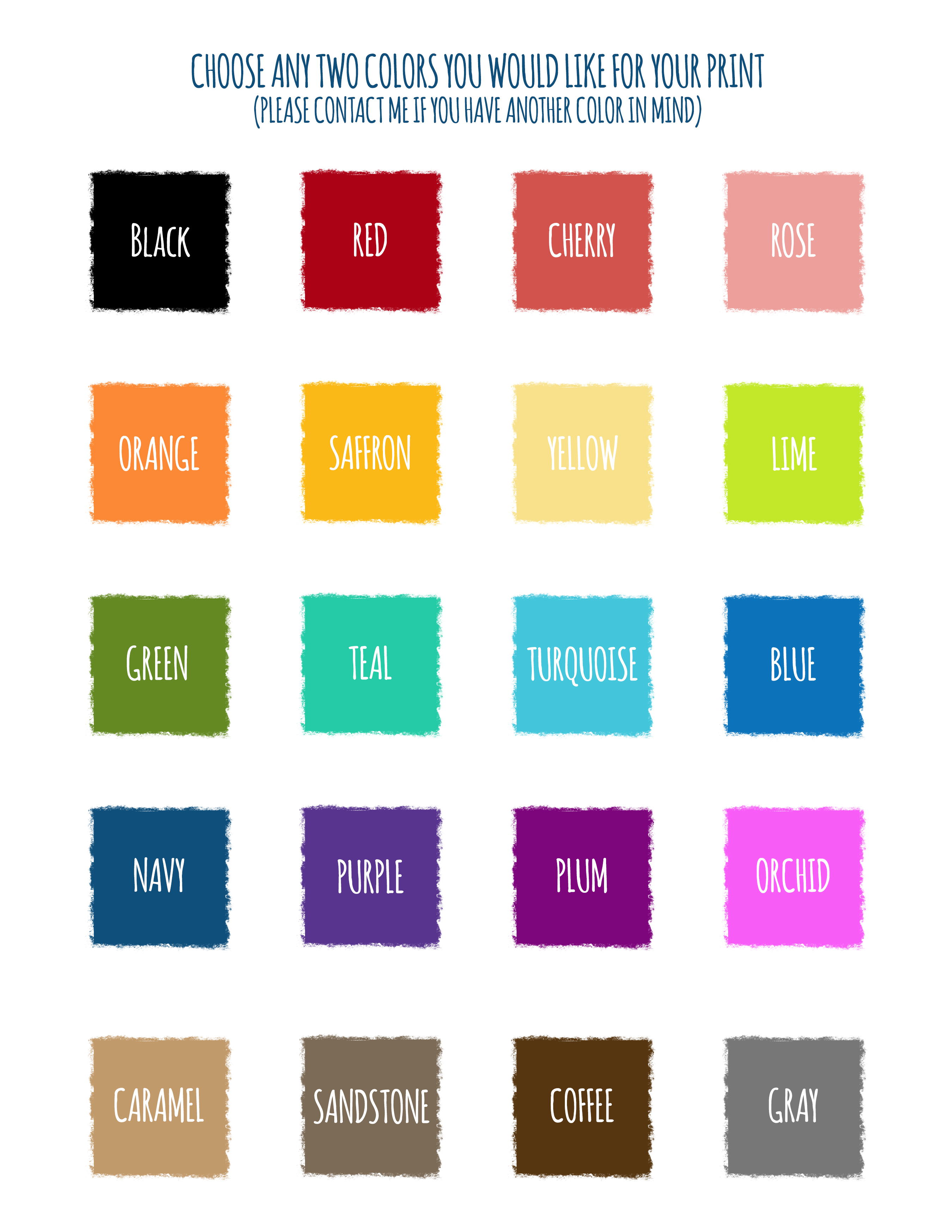 Anniversary Color Chart